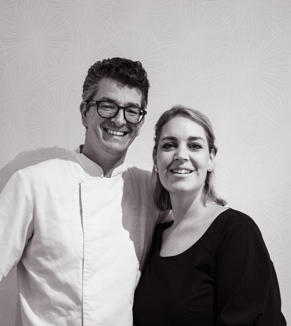 Willem en Cindy, de zaakvoerders van het restaurant